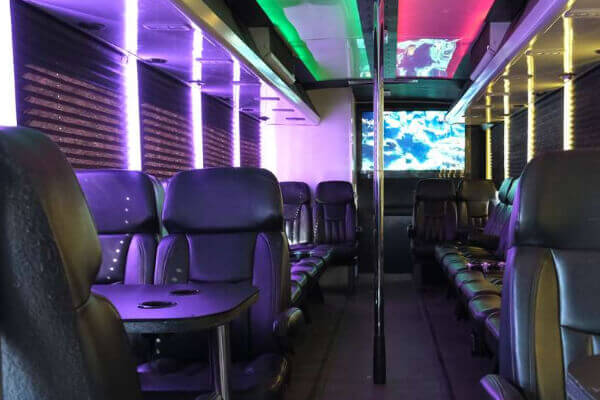 modern limo bus
