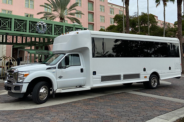 white party bus