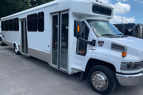 white party bus